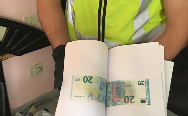 Desmantelan la imprenta de billetes falsos más activa de España 