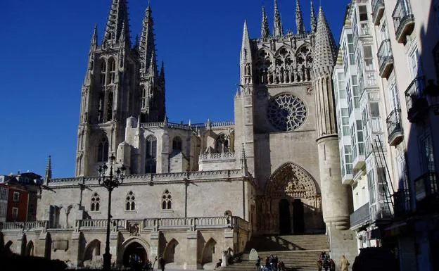 Entrada de la catedral de Burgos. 