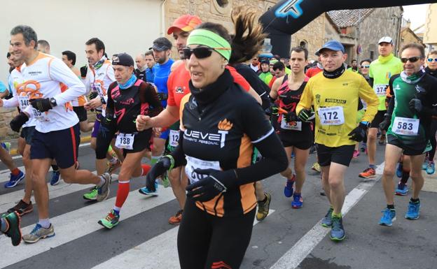 Dori Ruano, en una prueba de la Liga de Cross de Cabrerizos esta temporada. 