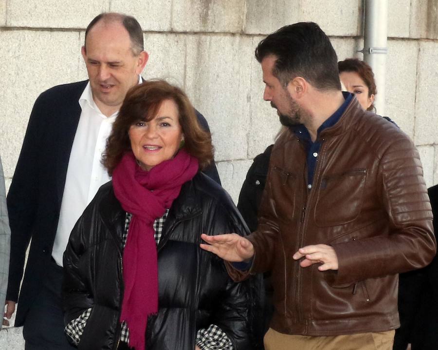 Fotos: Visita a Segovia de la vicepresidenta del Gobierno, Carmen Calvo