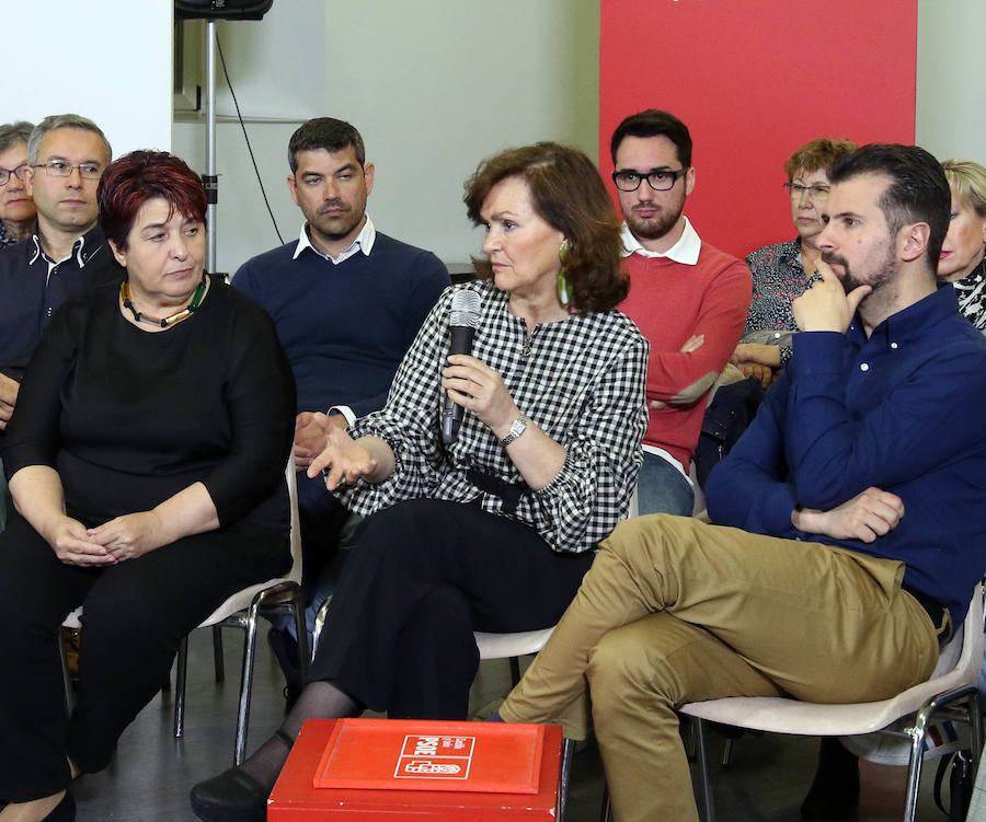 Fotos: Visita a Segovia de la vicepresidenta del Gobierno, Carmen Calvo