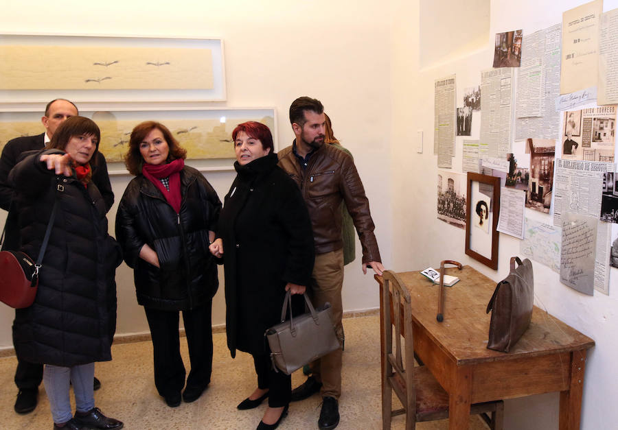 Fotos: Visita a Segovia de la vicepresidenta del Gobierno, Carmen Calvo