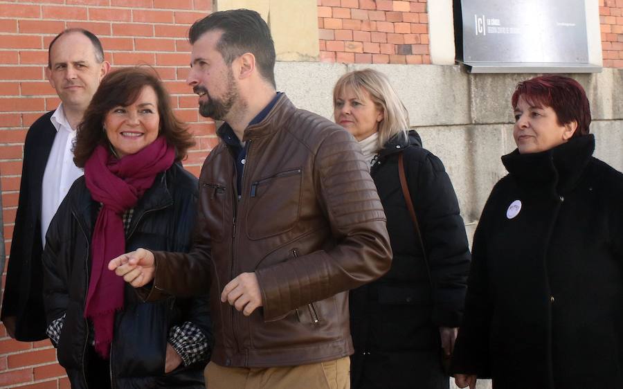 Fotos: Visita a Segovia de la vicepresidenta del Gobierno, Carmen Calvo