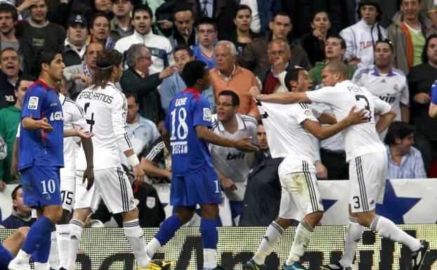 Pepe, fuera de sí, tras su agresión a Casquero en 2009. 