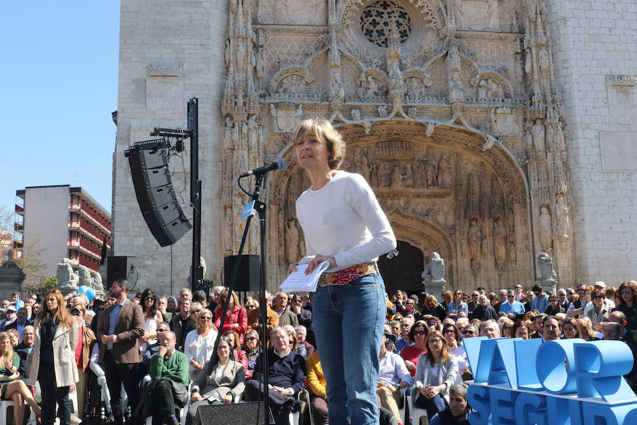 Pablo Casado ha participado frente a la Iglesia de San Pablo en un acto de su partido en Valladolid