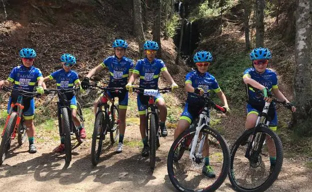 Gran actuación de la Escuela de Ciclismo Salmantina en Béjar con un doble podio