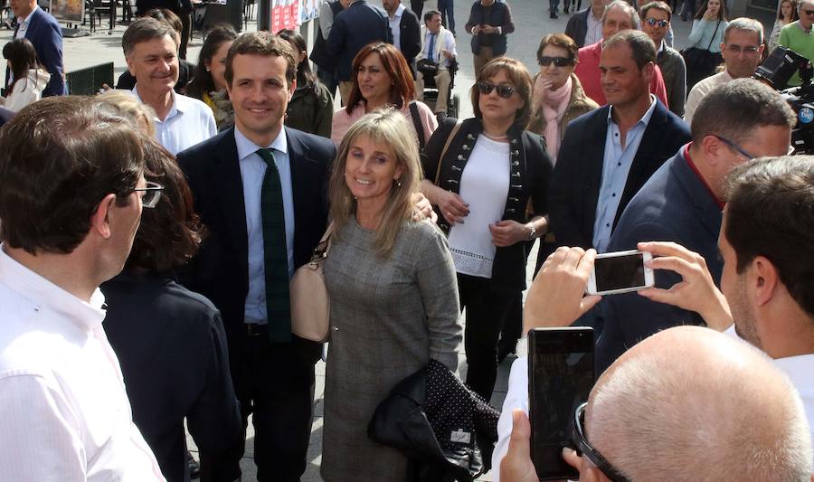 Fotos: El líder del PP, Pablo Casado, de visita por Segovia
