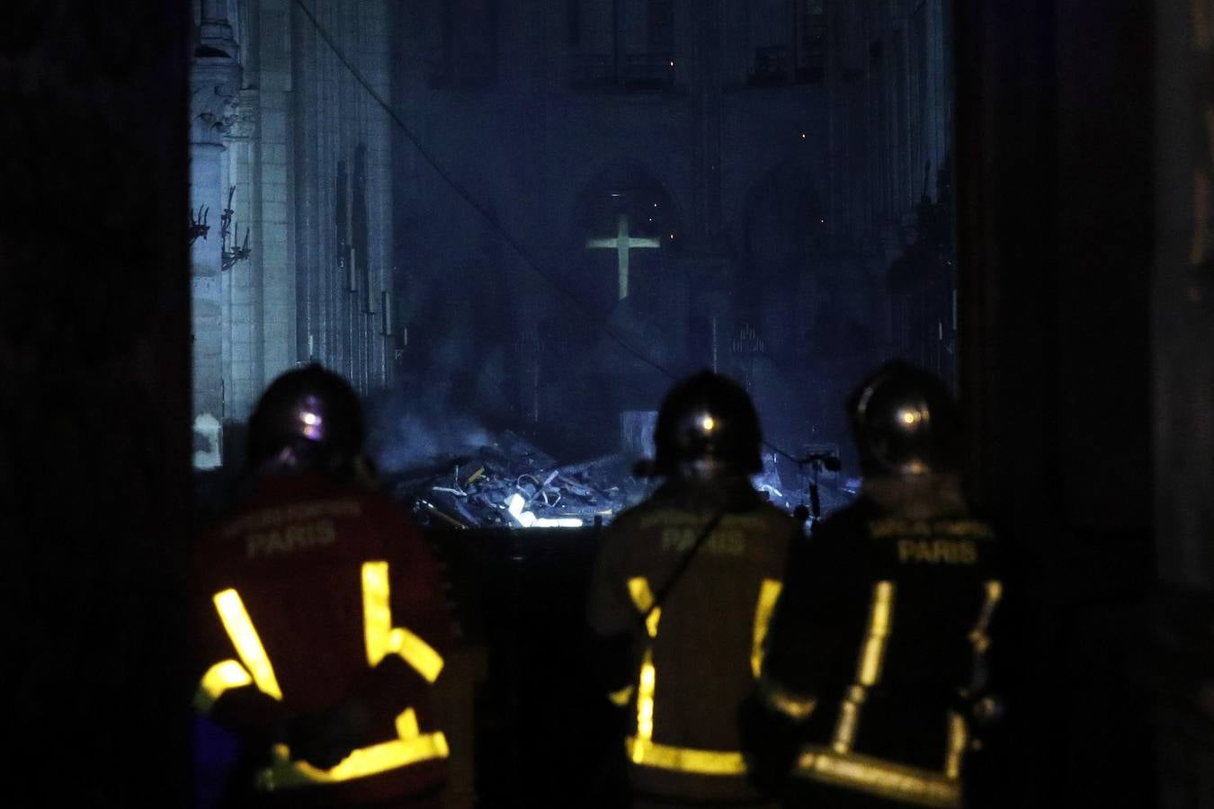 Fotos: Así ha quedado el interior de Notre Dame
