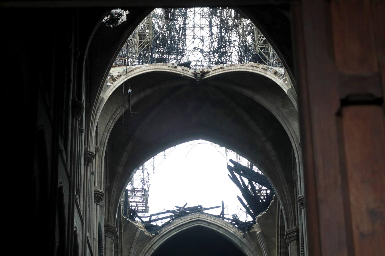 Fotos: Así ha quedado el interior de Notre Dame