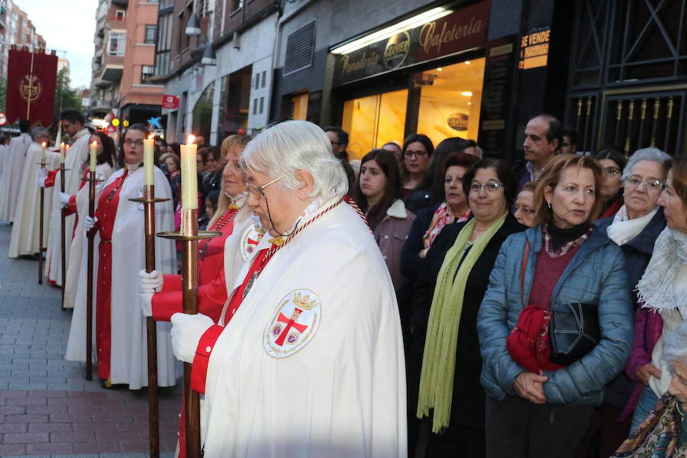 Comitiva de la Cofradía del Despojado en la procesión del Encuentro