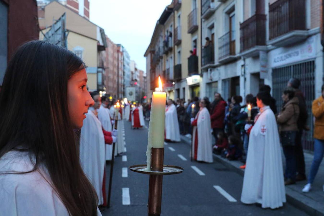 Comitiva de la Cofradía del Despojado en la procesión del Encuentro