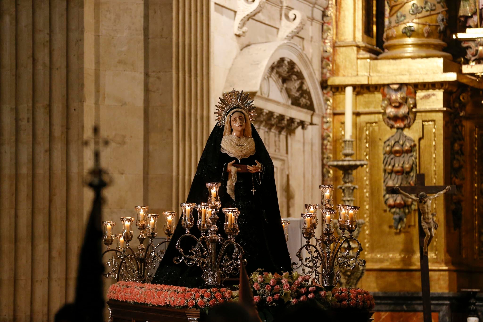 La hermandad no pudo sacar a la calle la imagen de Carmona y la de Nuestra Señora de las Lágrimas por primera vez en su historia