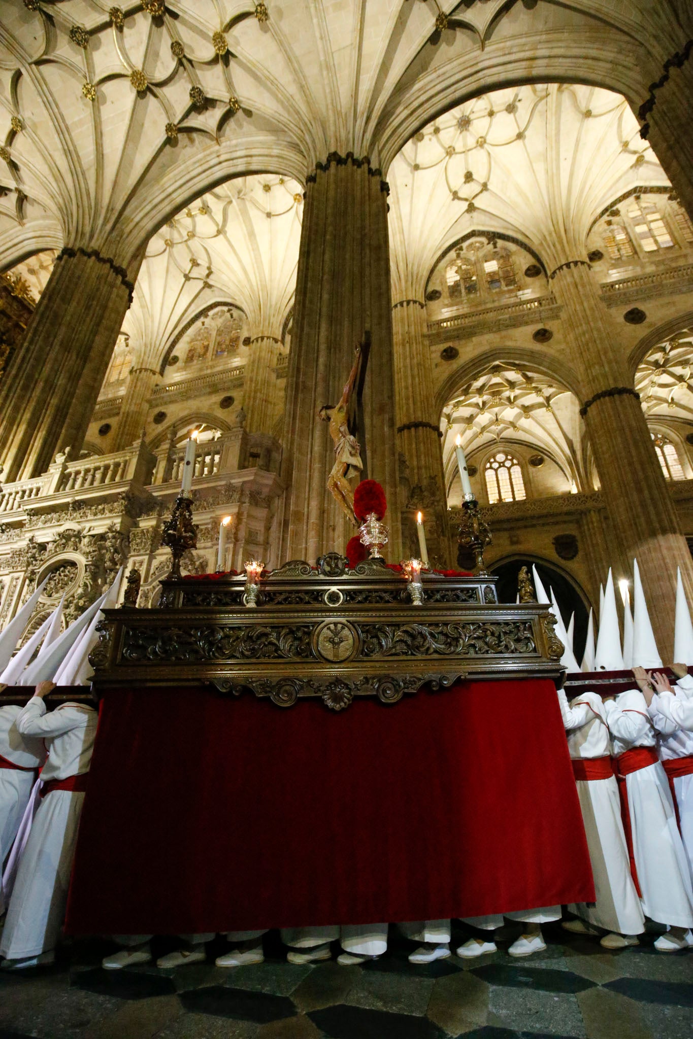 Fotos: El Yacente no pudo salir de la Catedral de Salamanca