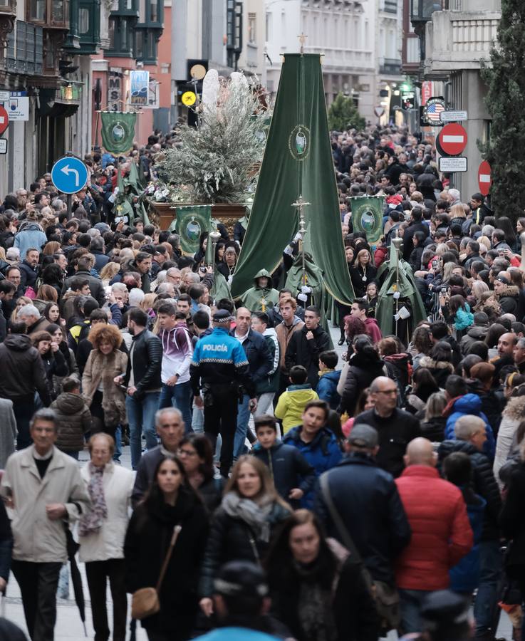 Solo han participado tres de las cinco cofradías que iban a procesionar