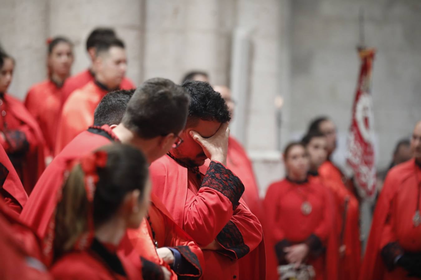 Fotos: La procesión de Penitencia y Caridad de Valladolid, suspendida por la lluvia