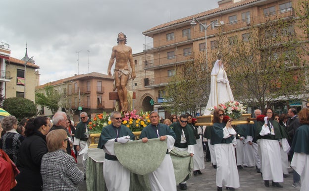 Un momento de la procesión del Encuentro F.G. MURIEL