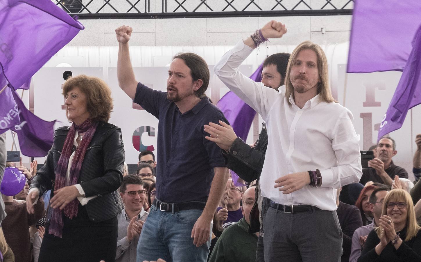 El candidato de Unidas Podemos al Gobierno ha llamado por segundo día consecutivo a frenar en las urnas a la formación ultraderechista