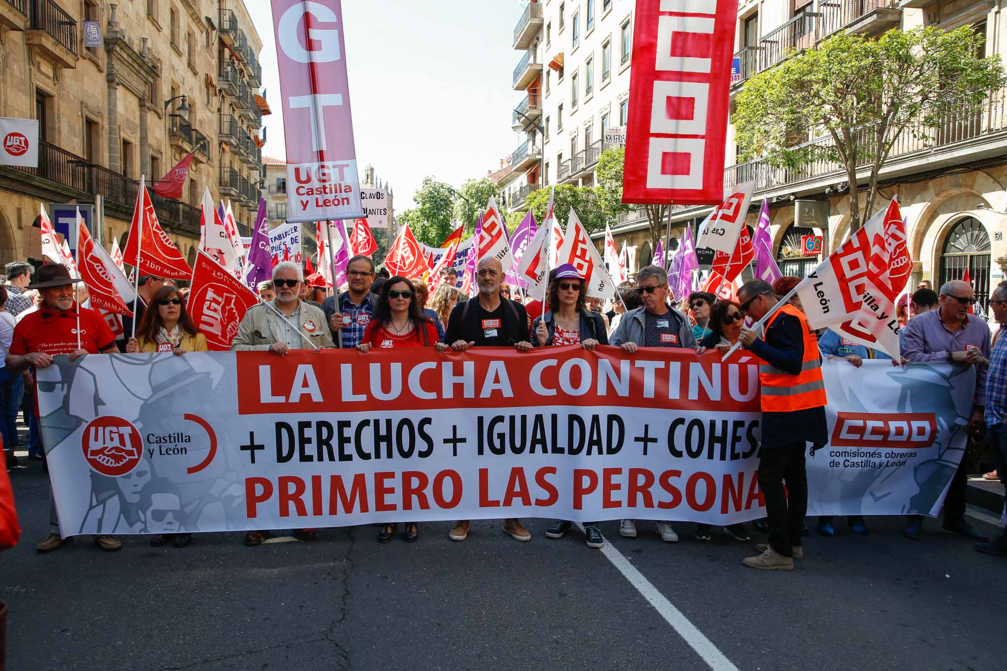 Fotos: Manifestación del 1 de mayo en Salamanca