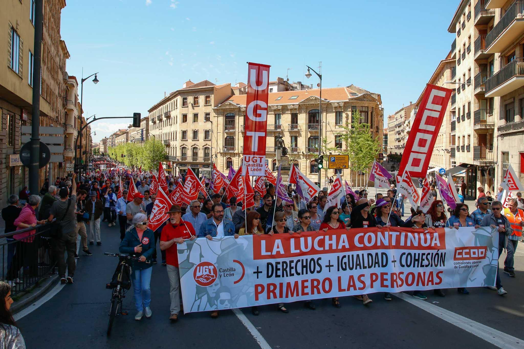 Fotos: Manifestación del 1 de mayo en Salamanca