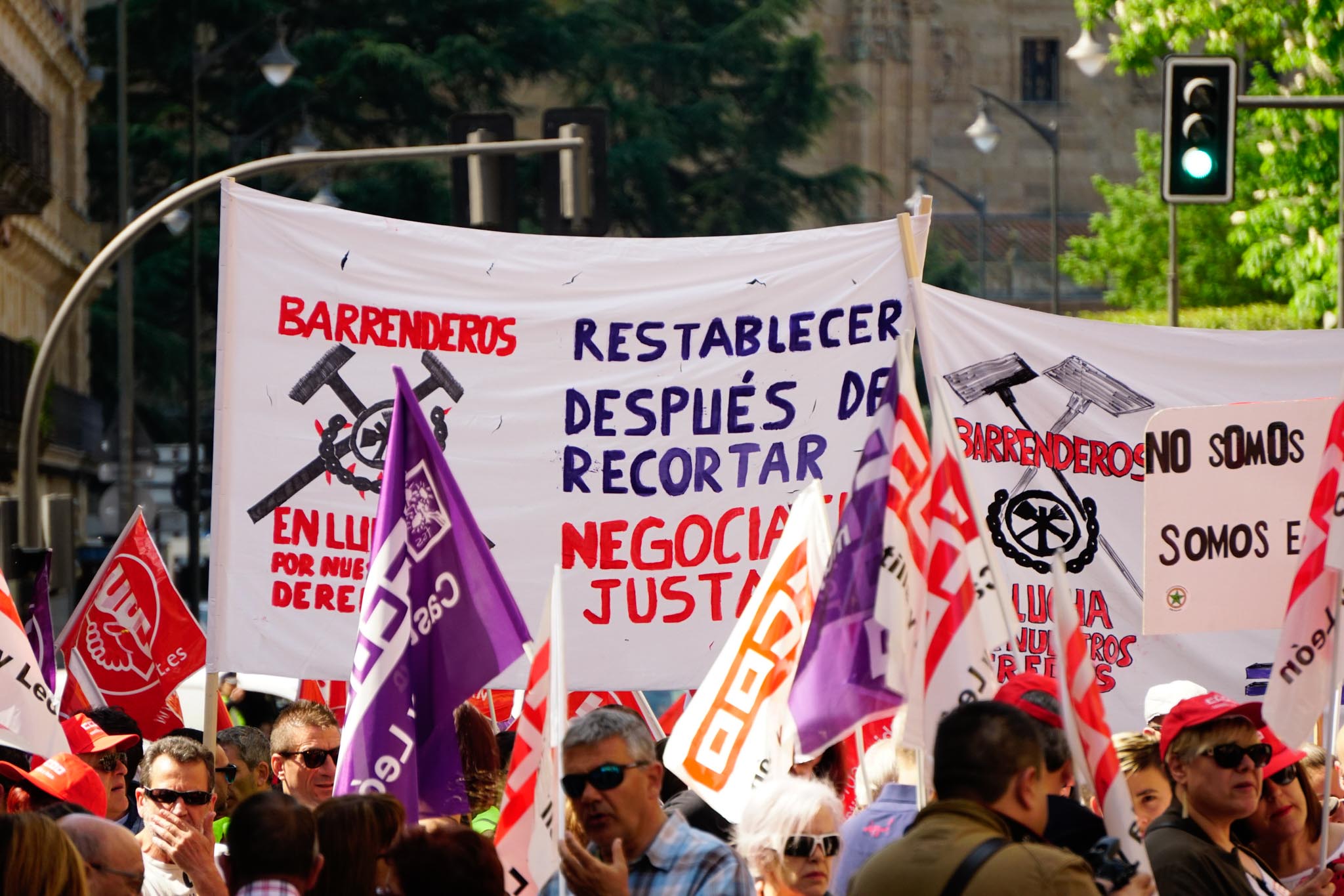 Fotos: Manifestación del 1 de mayo en Salamanca