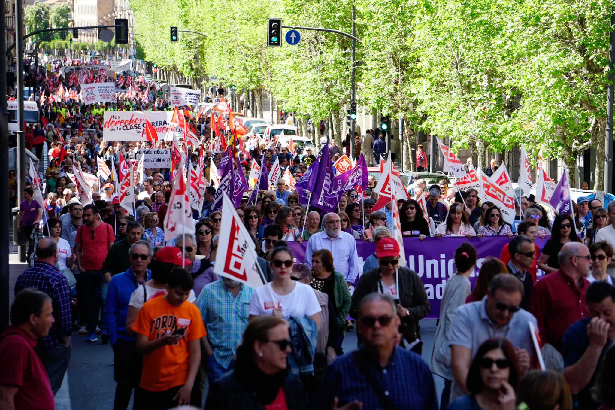 Fotos: Manifestación del 1 de mayo en Salamanca