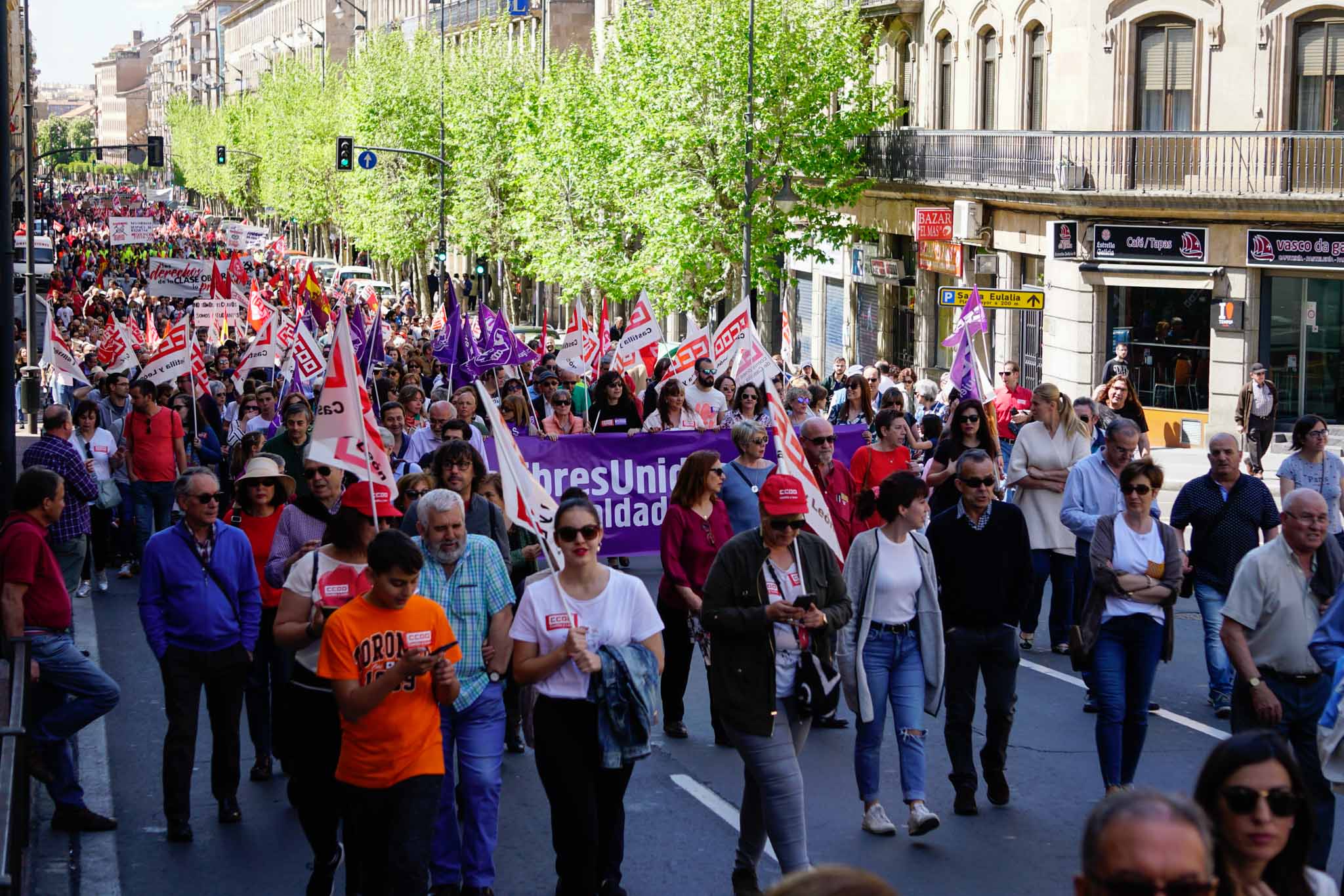 Fotos: Manifestación del 1 de mayo en Salamanca