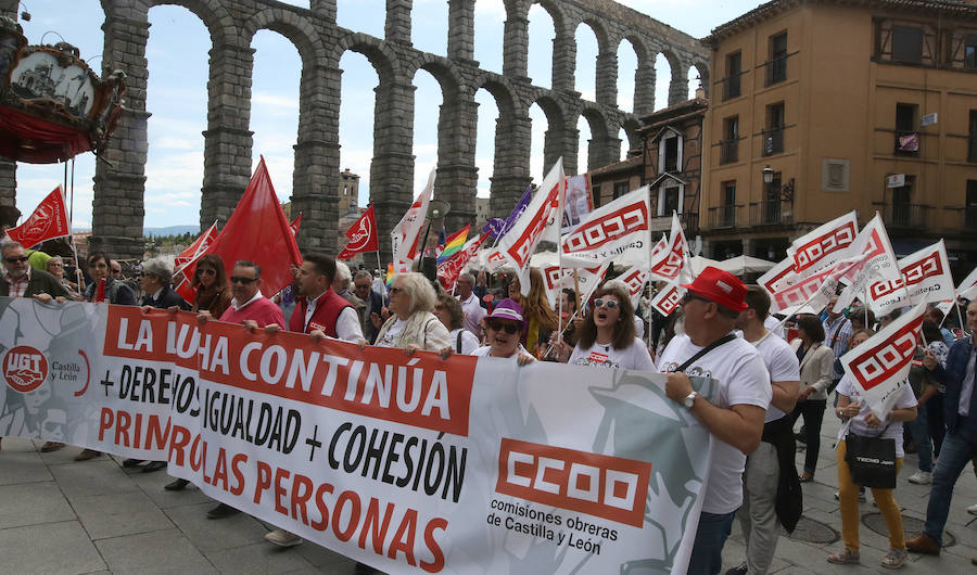 Fotos: Manifestación del Primero de Mayo en Segovia