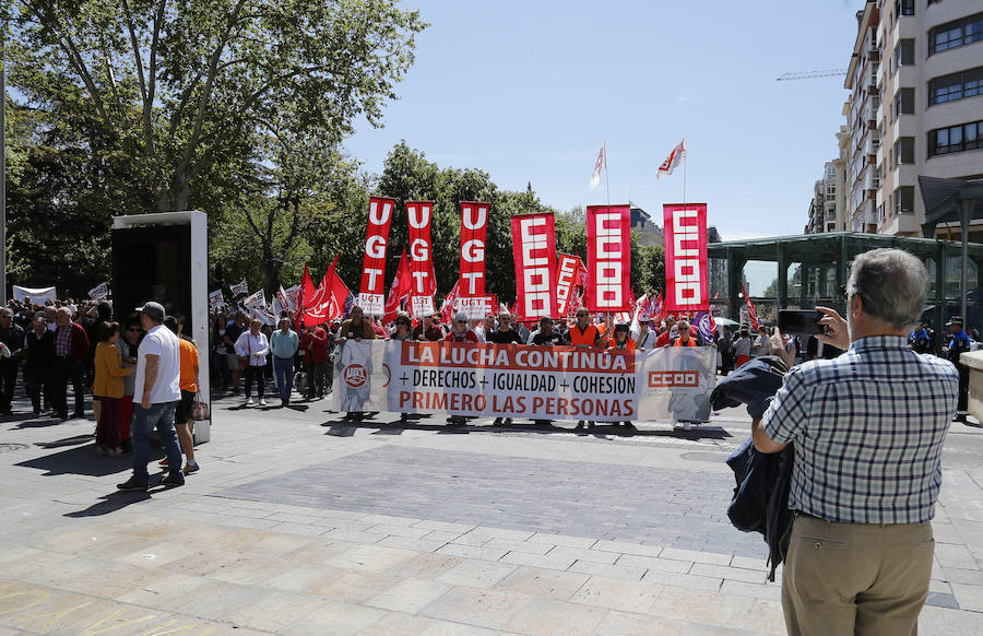 Fotos: Manifestación del 1 de Mayo en Palencia