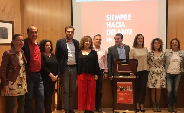 Fotografía de la presentación de la candidatura del PSOE en Laguna de Duero.