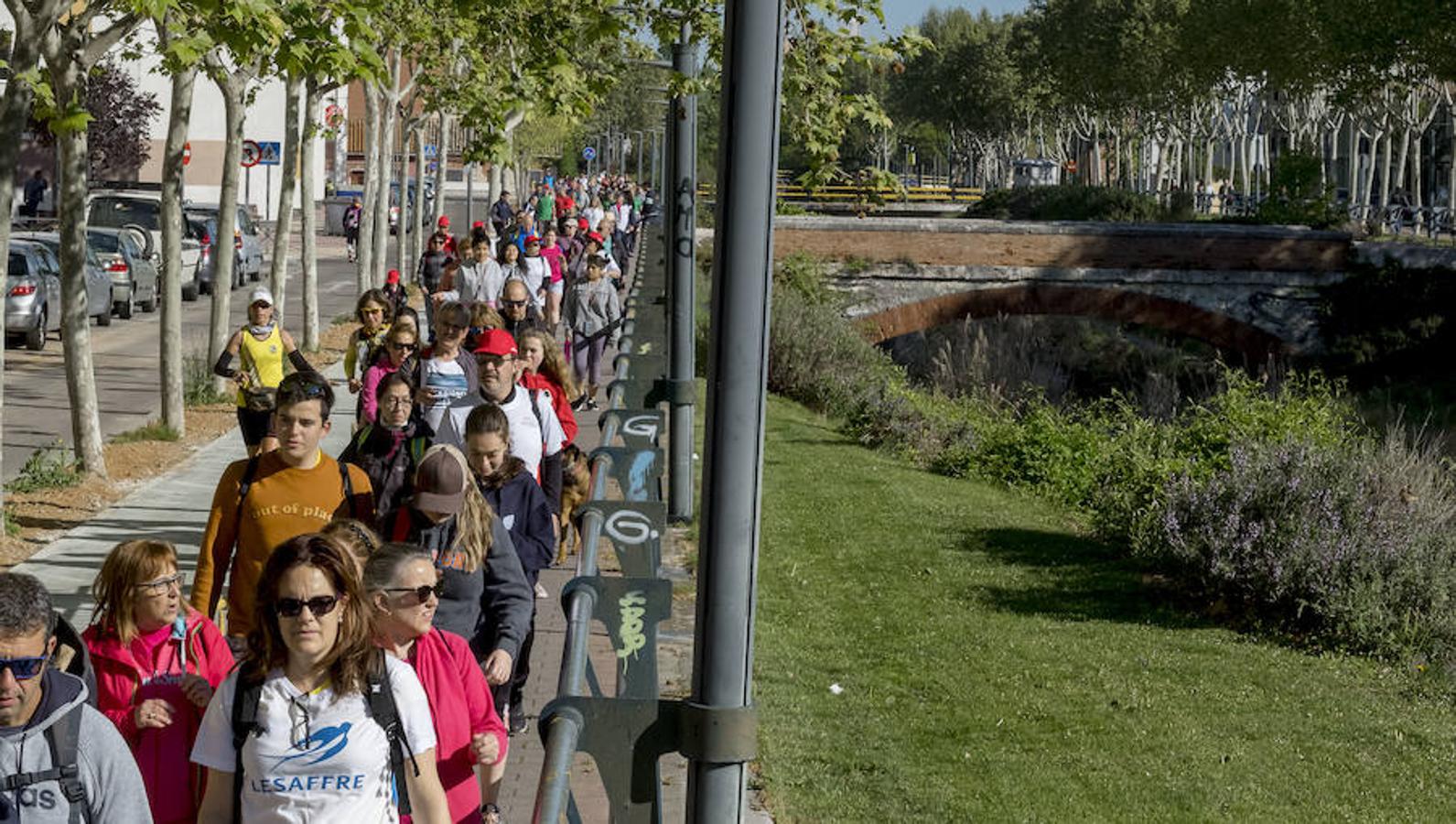 Participantes en la 42 edición de la Marcha Asprona en Valladolid
