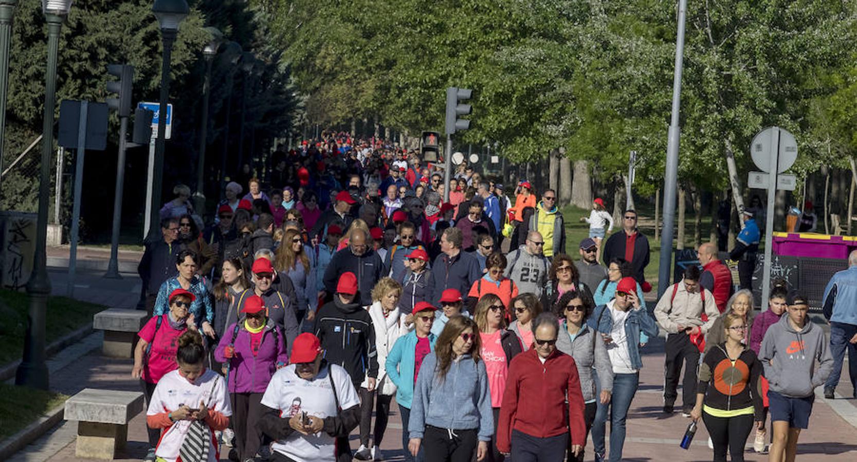 Participantes en la 42 edición de la Marcha Asprona en Valladolid