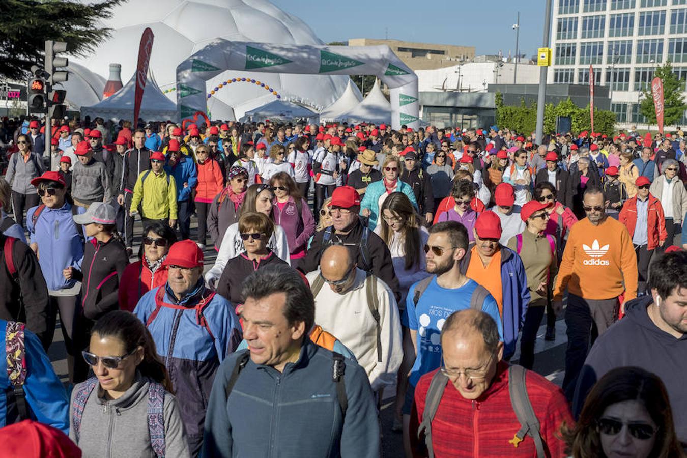 Participantes en la 42 edición de la Marcha Asprona en Valladolid
