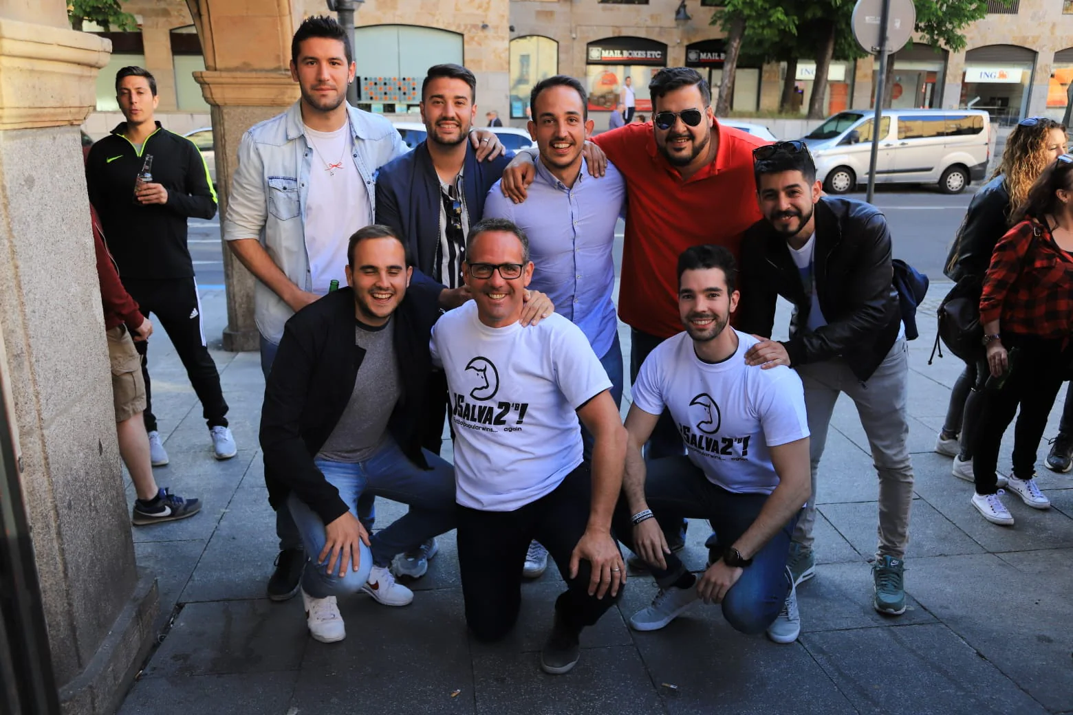 Fotos: La afición de Unionistas celebra la permanencia