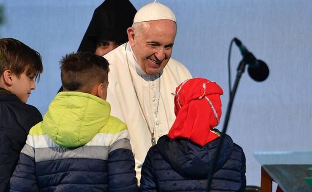 Un momento de la visita del papa Francisco a Bulgaria. 