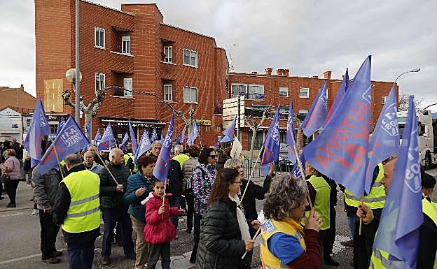 Concentración del pasado mes de abril en Peñafiel.