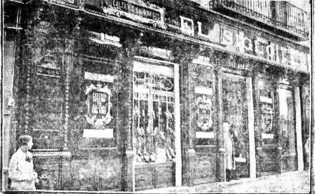 Escaparate de El Siglo, en 1929. 