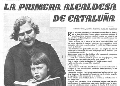 Imagen secundaria 1 - Arriba, como miliciana en agosto de 1936; abajo, artículo de 'Estampa' de 1934 y portada del libro. 