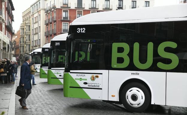 Autobuses híbridos de Auvasa.