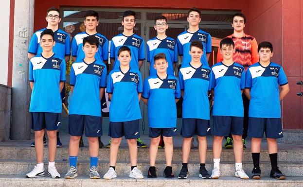 Equipo infantil del Balonmano Morales del Vino. 