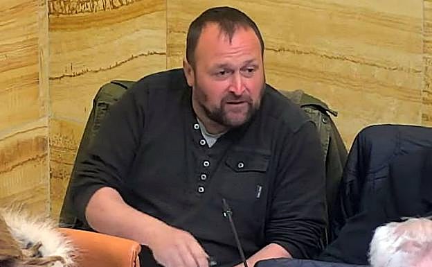 Juan Carlos Gómez, portavoz del PP, en el último pleno. 