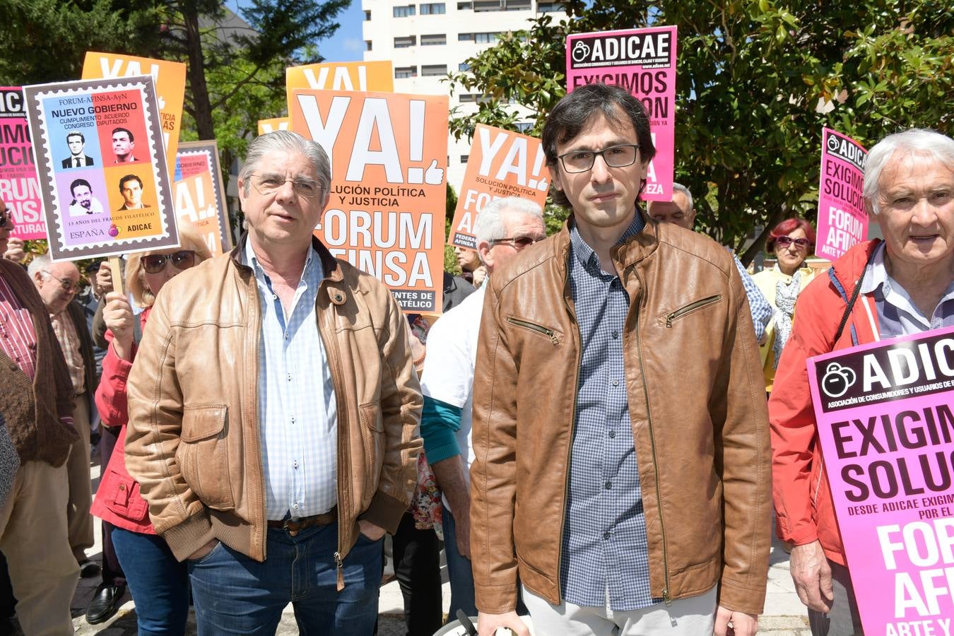 Fotos: Concentración de afectados de Fórum y Afinsa en Valladolid