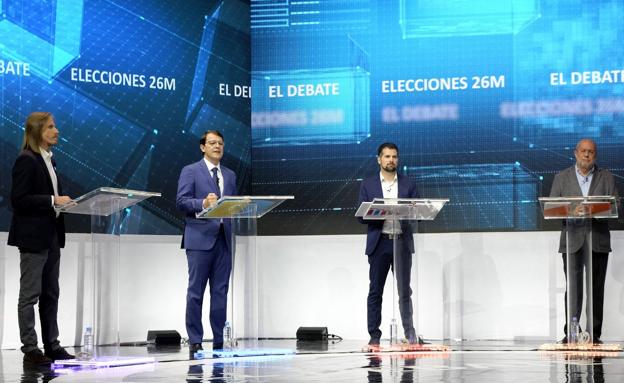 Galería. Debate electoral entre los candidatos a la Junta de Castilla y León. 