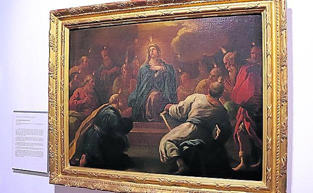 Imagen de 'La venida del Espíritu Santo',de Lucas Jordán,en la Sala VI del Museo. 
