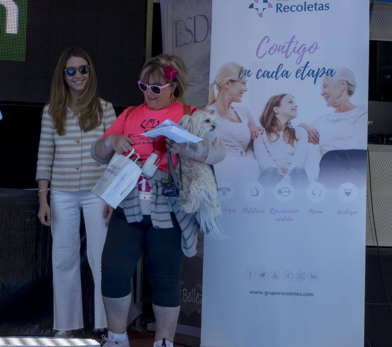 El Campo Grande se tiñó ayer de rosa para disfrutar de la tercera Carrera y Marcha de las Mujeres, que organizó El Norte de Castilla. El triunfo individual fue para Andrea Román (190), pero la clasificación general fue para todas las mujeres.