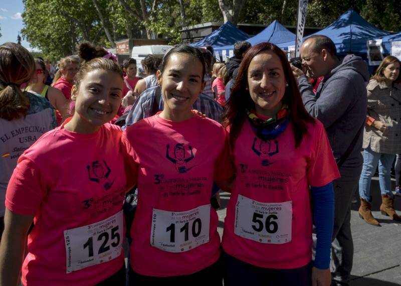 El Campo Grande se tiñó ayer de rosa para disfrutar de la tercera Carrera y Marcha de las Mujeres, que organizó El Norte de Castilla. El triunfo individual fue para Andrea Román (190), pero la clasificación general fue para todas las mujeres.