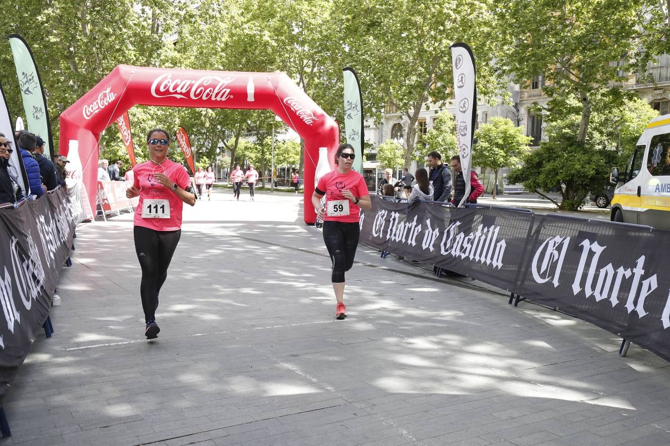 La buena mañana acompañó a las participantes en la Carrera y Marcha de las Mujeres, organizada por El Norte de Castilla. 