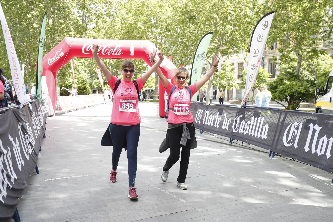 La buena mañana acompañó a las participantes en la Carrera y Marcha de las Mujeres, organizada por El Norte de Castilla. 