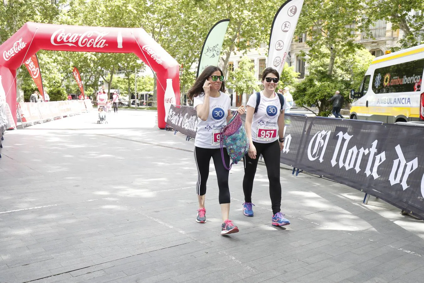 La buena mañana acompañó a las participantes en la Carrera y Marcha de las Mujeres, organizada por El Norte de Castilla. 