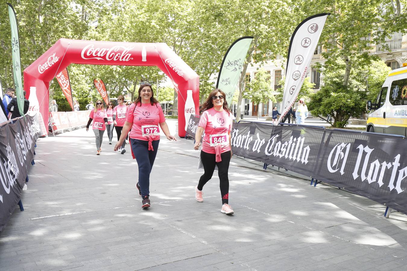 La buena mañana acompañó a las participantes en la Carrera y Marcha de las Mujeres, organizada por El Norte de Castilla. 