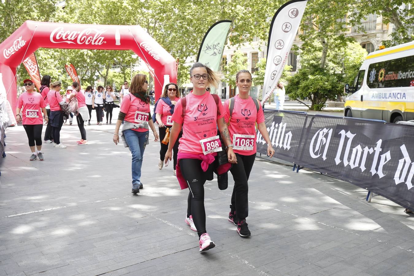 La buena mañana acompañó a las participantes en la Carrera y Marcha de las Mujeres, organizada por El Norte de Castilla. 